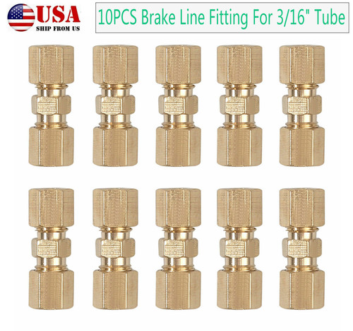 10x brake lines union brass - union,