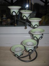 SUPPORT 6 BOUGEOIRS TONS PASTELS VILLEROY& BOCH 