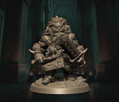 Figurine nain berserker - nain,