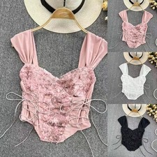 Gilet corset sexy femme Y2K