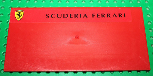 Lego red tile 8x16 with - tile,