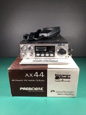 President AX 44 | 40-Channel Mobile CB Radio, Box, Microphone, Manual | UNTESTED