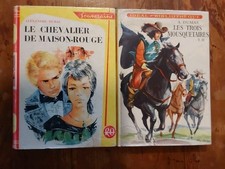 DUMAS / LE CHEVALIER DE MAISON-ROUGE / TROIS MOUSQUETAIRES  / LOT 2 livres 