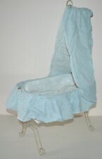 Ancien berceau lit à bascule pour poupée poupon métal vintage