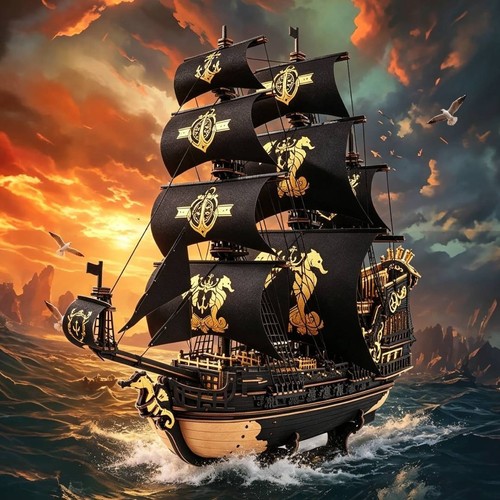 Rokr the seahorse barque - seahorse, 3d