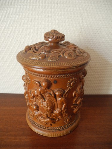 Ancien pot tabac grès - ancien,