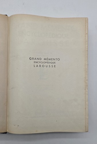 Grand mémento encyclopédique - mémento,