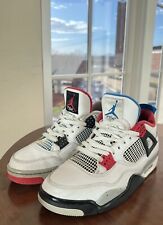 Nike Air Jordan 4 IV Retro SE What The 4 2019 Blue Red Black Grey White Men 10.5