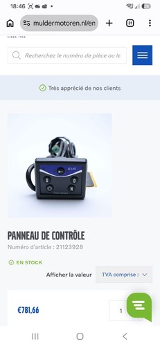 Pupitre commande evc volvo - de,