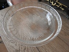 ANCIEN VERRE VERRINE EN CRISTAL POUR COUPE A FRUITS EN LAITON SALADIER COUPELLE