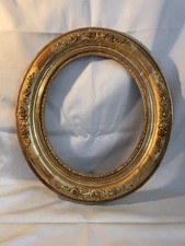 Cadre ancien Ovale doré