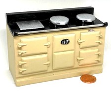 Poupées Maison Aga Cuisinière Four Unité Non Fonctionnelle Crème 1:12 Échelle