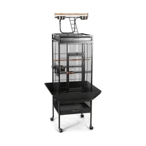 Cage perroquet metal blue - metal,