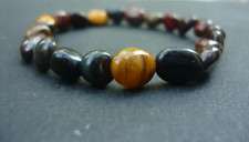 Bracelet de perles oeil de Tigre, oeil de Taureau, oeil de Faucon, Sur mesure