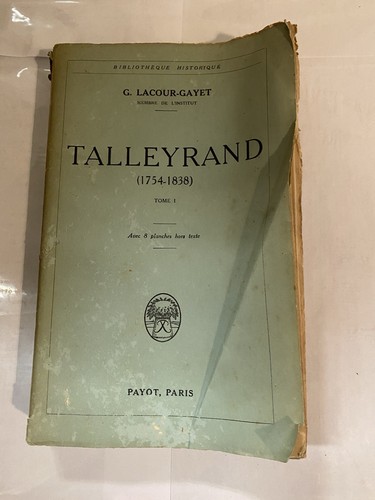 Talleyrand 1754 1799 g - talleyrand, —