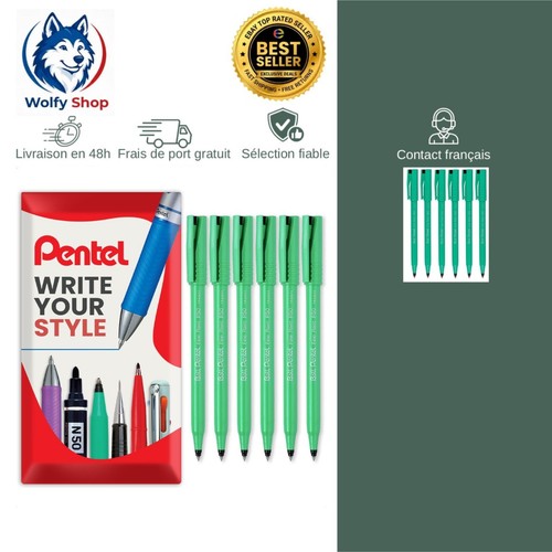 Pentel r50 roller noir pointe - roller,