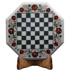 12 " Marbre Échecs Table
