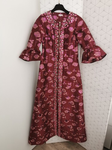 Robe longue jacquard taille - longue,