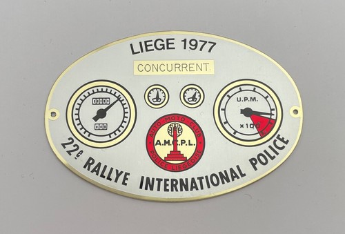 Plaque aluminium rallye - plaque,