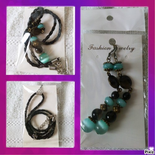 Parure collier boucles - parure,
