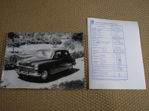 Fiat 1400 photo originale avec - photo,