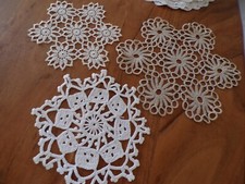 Lot de 3 Napperons  coton