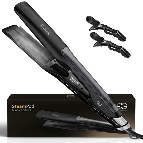 Lisseur cheveux noir steampod - cheveux,