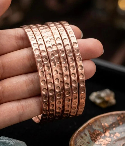 Lot bracelets en cuivre - de,