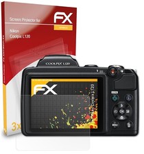 atFoliX 3x Film Protection d'écran pour Nikon Coolpix L120 mat&antichoc