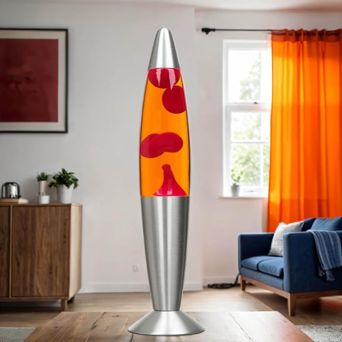 Lampe lave moderne orange - à,
