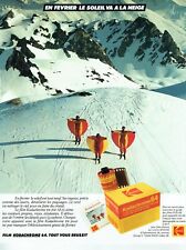 Publicité Advertising 049  1981 Kodak  film Kodachrome 64  Février ski