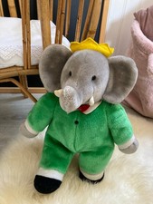 1025⚜️ Plush blanket The elephant Babar By Mafi height 25 cm sitting