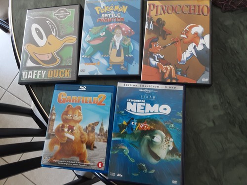 Lot dvd originaux dessins - lot,