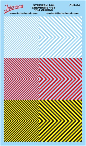 Chevrons décalcomanies - chevrons, 1/64