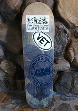Rare Vintage G&S Gordon & Smith Skateboard Deck Stickered 32 1/8 X 8 1/2