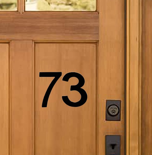 Numéros maison adhésifs - numéros,