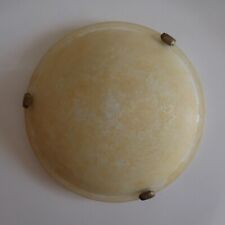 Ceiling light glass marble metal socket porcelain lighting art deco France N7628