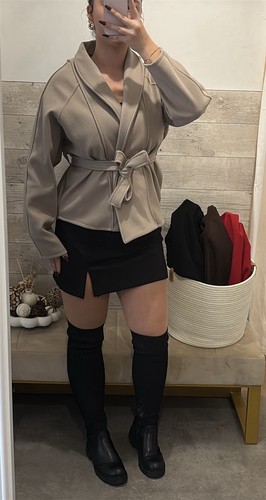 Veste femme beige unie
