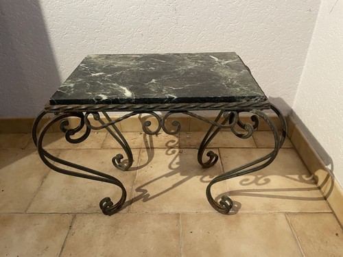 Table basse fer forgé et - forgé,