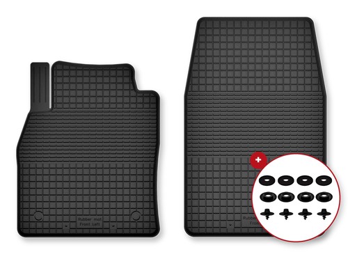Tapis avant caoutchouc bac