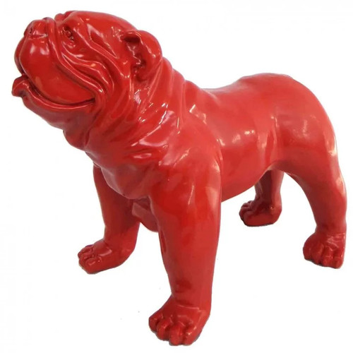 Statue résine chien - en,