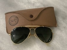 Ray Ban Bausch & Lomb Vintage Gold Outdoorsman Sunglasses  54-14
