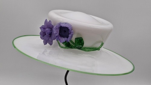 Chapeau verre soufflé - verre,