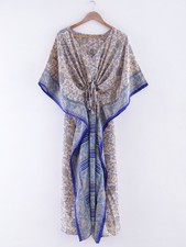 Kimono Kaftan En Soie Vintage