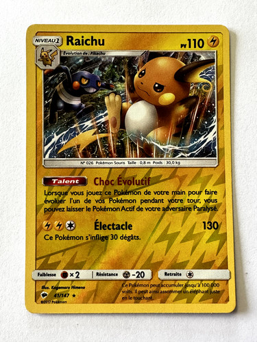 Carte pokemon raichu - carte,