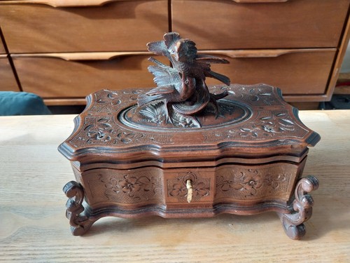 Boite bijoux ancienne foret - a,