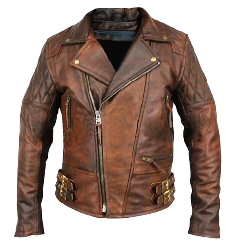 Veste moto motard vintage - , en