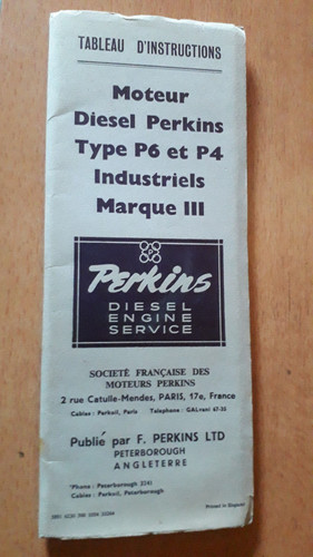 Perkins moteur p4 - moteur, p6