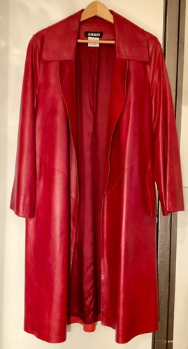 Manteau jean muir long cuir - long, en