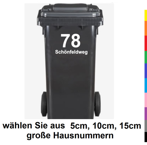 Numéro maison autocollant - de,
